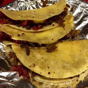 Order of quesadillas - with half steak and half pastor