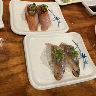 Garlic albacore and Spanish mackerel