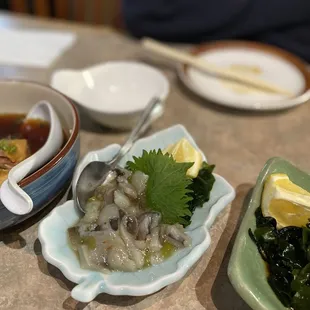 TAKOWASA タコワサ 5.99 Raw octopus with wasabi sauce
