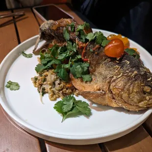 Whole Fried Trout