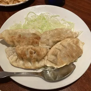 Originally comes with 6 but we couldn&apos;t wait. These pot stickers are soo good and huge ! Highly recommend