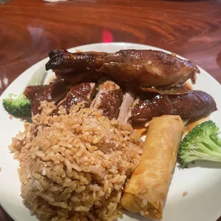 Duck, rice and roll