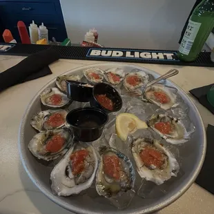 Oysters half shell, delicious