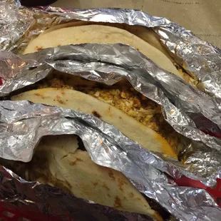 Breakfast tacos....homemade tortillas