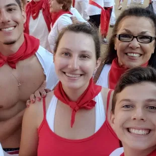 Can wait for some damn good tex mex at aj's. That's right.. we at the running of the bulls and tried some Mex out here