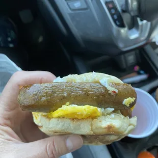 Sausage Breakfast Sandwich on English muffin