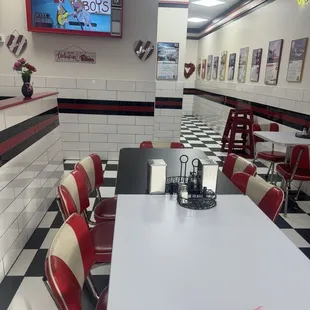 Inside the restaurant