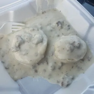 Biscuiys &amp; graby! #yum #ReviewsByRL