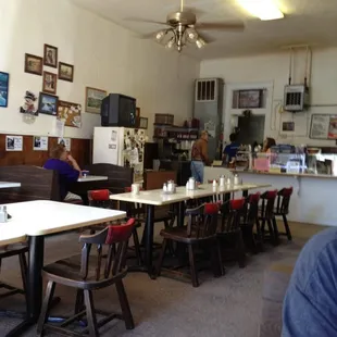 The interior of AJ's.