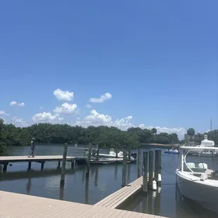 outside
