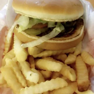 Cheeseburger basket