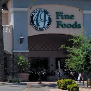 the front of the store