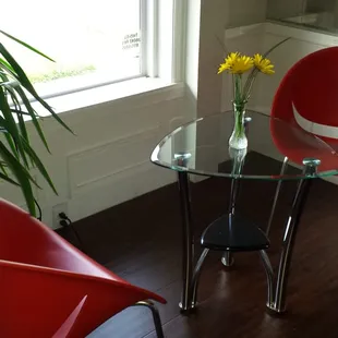 Cozy seating for two