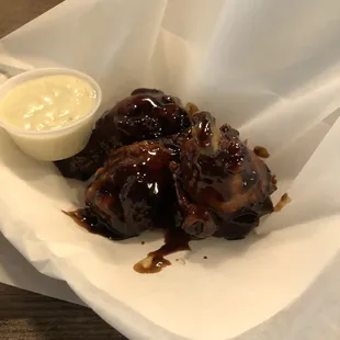 Teriyaki Wings - Great seasoning but cold at the bone