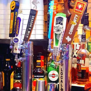 Some of the beer on tap.