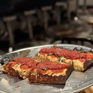 Detroit style pizza