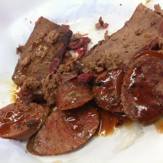 Brisket and Sausage Plate