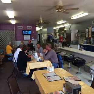 AJ's dining room. Seat yourself.