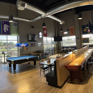 Pool table.