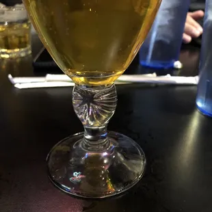 a glass of beer