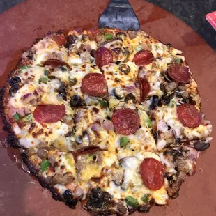 My friends Keto version of a supreme (sorry I can't remember the name of the pie)