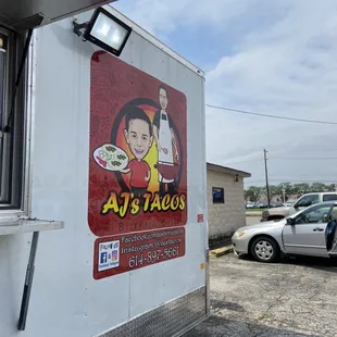 front of the taco truck