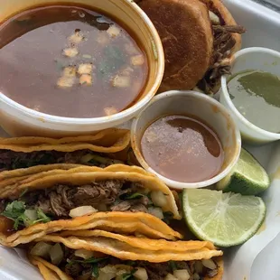 The before! Yum! Birria tacos and birria sliders.