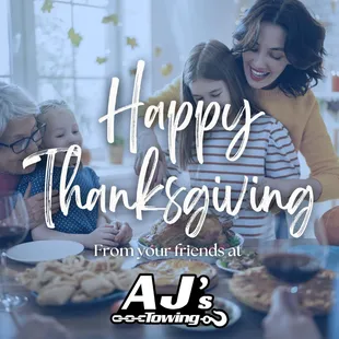 Happy Holidays! Everyday, we give thanks for family, friends, and all our blessings.