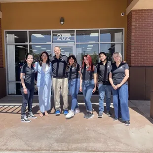 AJ's Uniforms team at the new location 2301 N. Zaragoza Rd. S.