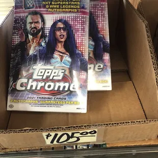 Topps Chrome wrestling cards $105.00 *10/27/21