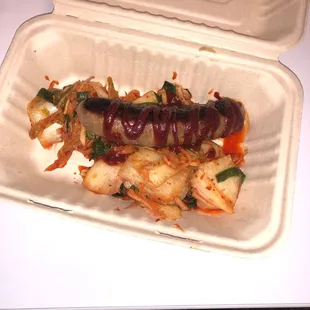 Kimchi brat Keto diet &amp; gluten free!