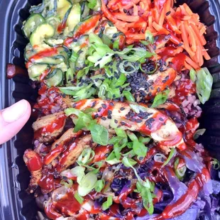 Grilled chicken rice bowl