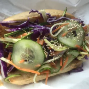 Spicy Kbbq Jackfruit Sandwich