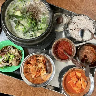 a variety of food items