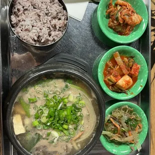 Beef stew hot pot with refillable sides for $13: a steal