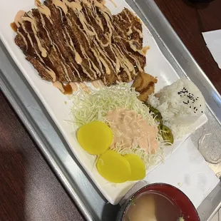 Donkatsu: very good very crunchy!