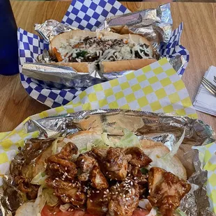 Teriyaki Chicken Po-Boy Yakiniku Po-Boy