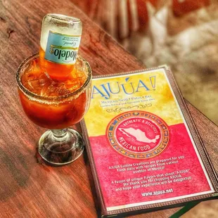 Michelada with Modelo