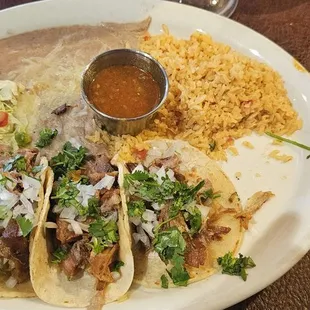 Street Tacos de pork carnitas!