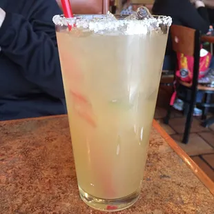 Large house margarita and quite tasty!
