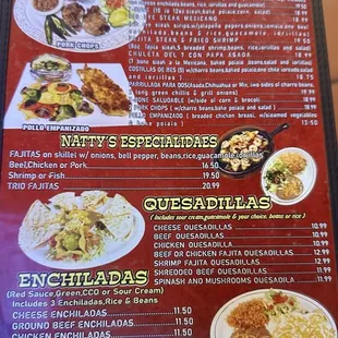 soups and chowder, menu