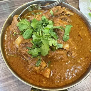 a bowl of curry