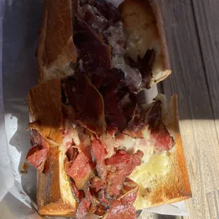 Tony's Hot Pastrami Sandwich