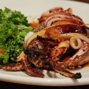 Grilled octopus