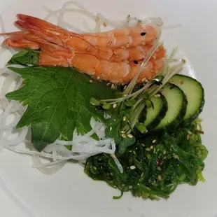 shrimp and vegetables