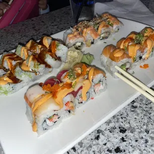 Jalapeño popper back left. Spiral Ecstasy front left and front right golden gate. I can't remember the back one.