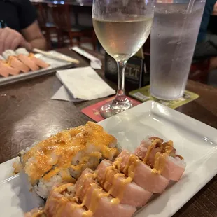 Volcano roll and Eliz roll.