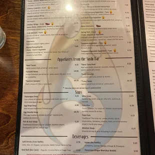 Appetizers menu