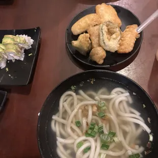 Vegetable Tempura Udon (tempura comes on side)