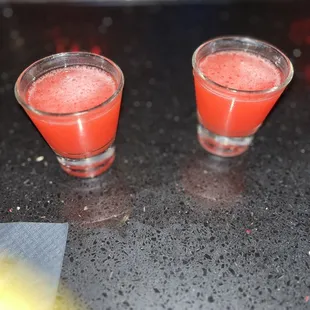 A shot the bartender mixed, delicious